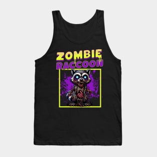 Zombie Raccoon funny Tank Top